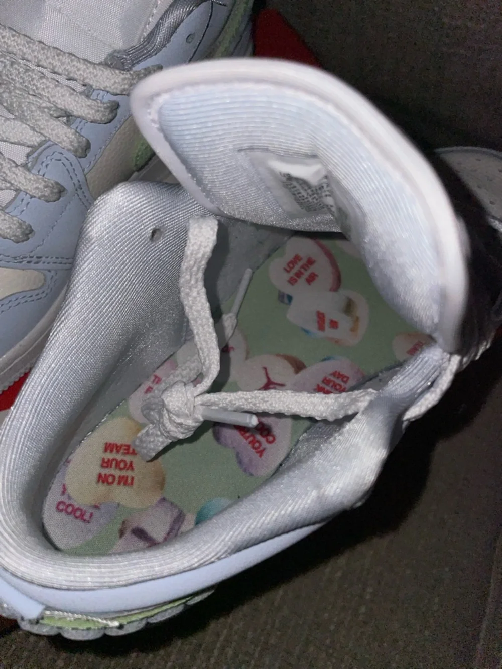 Nike Kids Low-Top Sneakers — Light Blue with Mint Swoosh